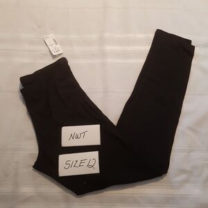 SO girls size 12 or large black leggings new